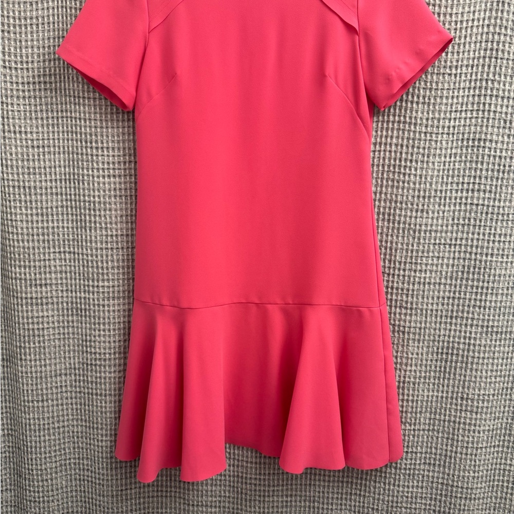 Bright Pink Short Sleeve Dress